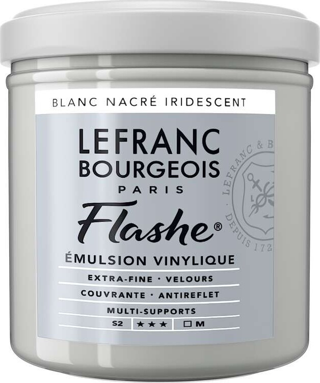 Lefranc & Bourgeois - Akrylmaling - Flashe - Pearl White Iridescent 125 Ml - Lefranc Bourgeois