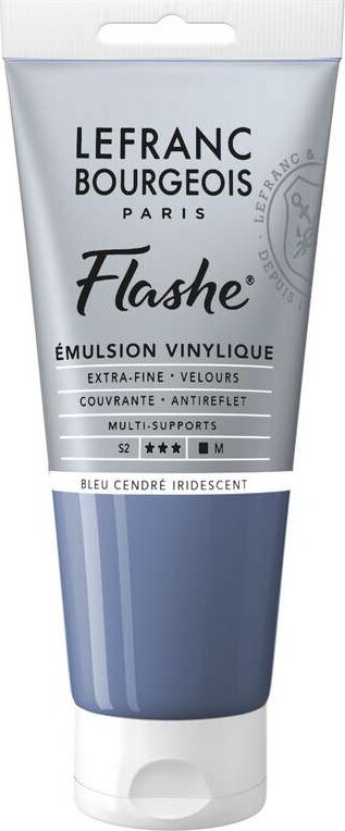 Lefranc & Bourgeois - Akrylmaling - Ash Blue Iridescent 80 Ml - Lefranc Bourgeois