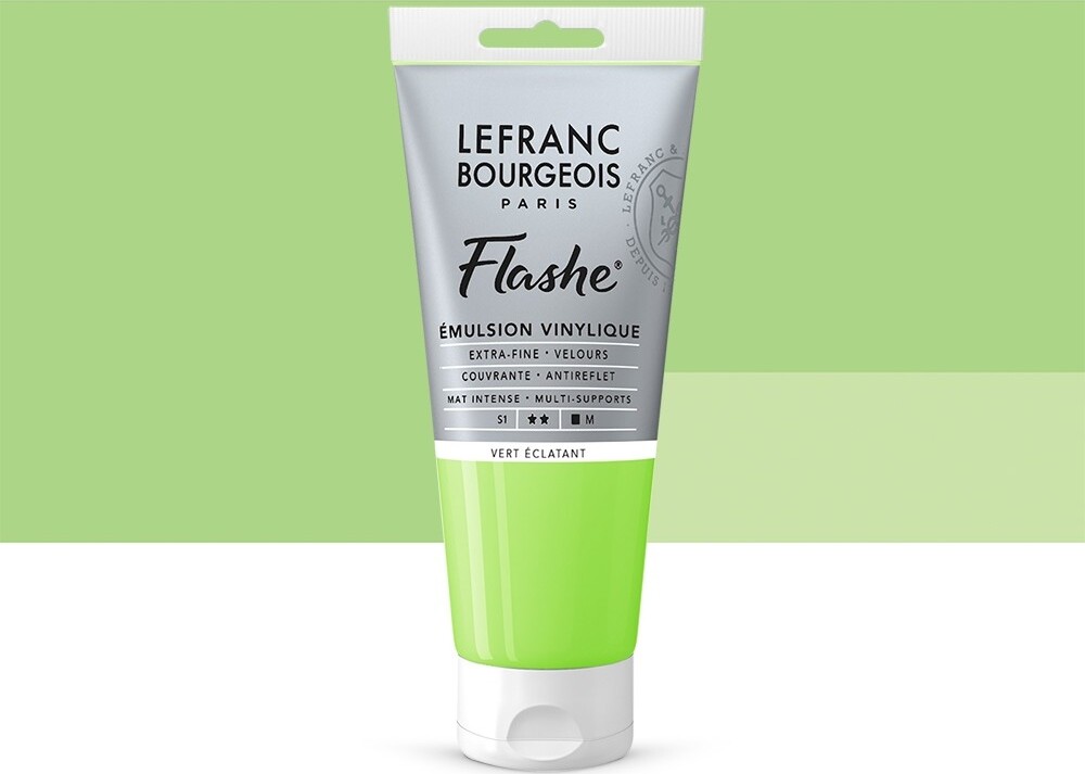 Se Lefranc & Bourgeois - Akrylmaling - Flashe - Bright Green 80 Ml hos Gucca.dk