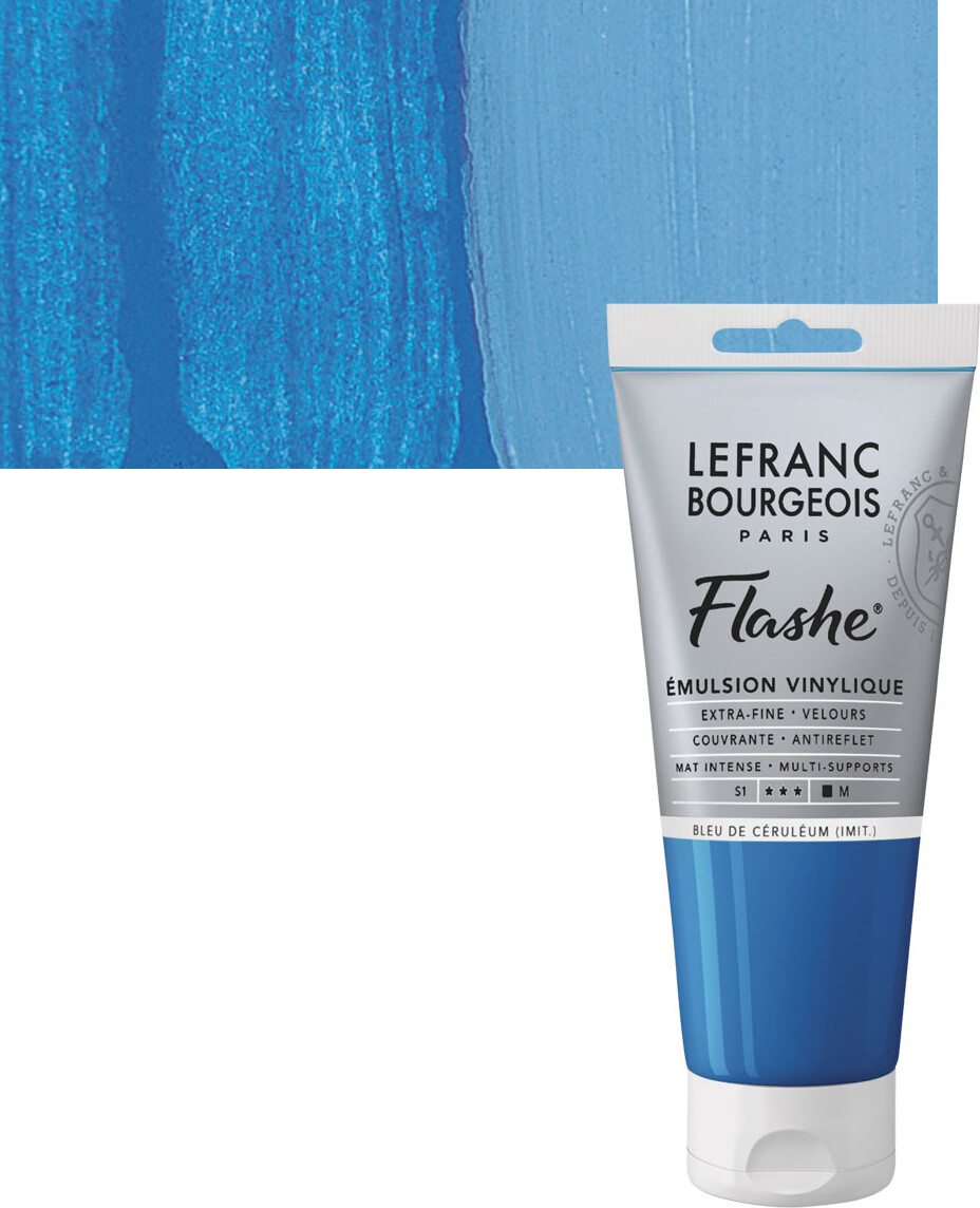 Lefranc & Bourgeois - Akrylmaling - Cerulean Blue Hue 80 Ml