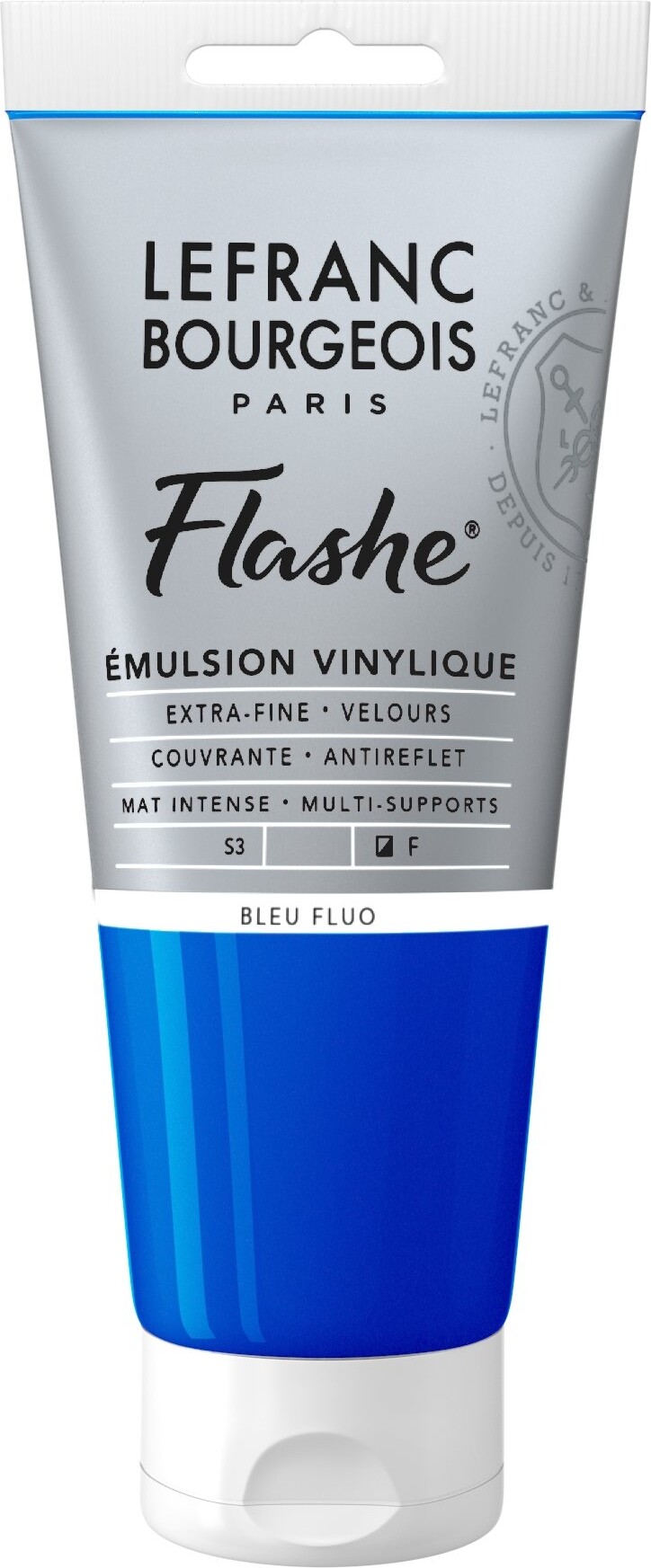 Lefranc & Bourgeois - Flashe Akrylmaling - Flourescent Blue 80 Ml