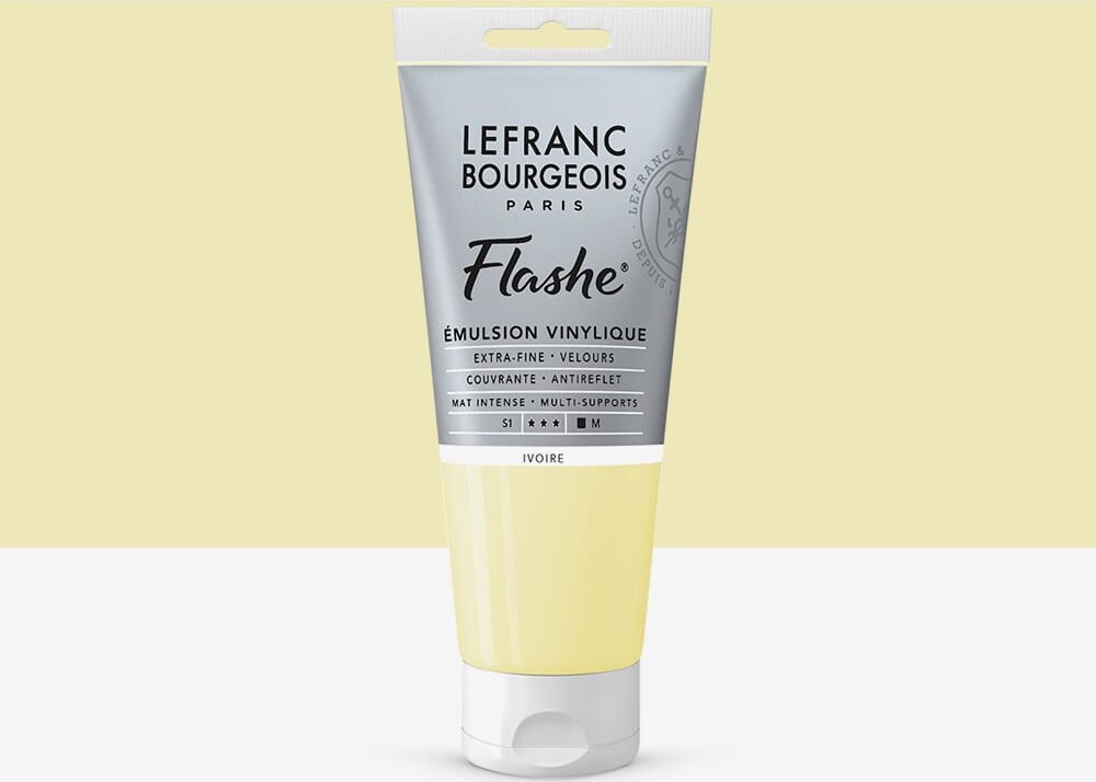 Lefranc & Bourgeois - Flashe Akrylmaling - Ivory 80 Ml billede