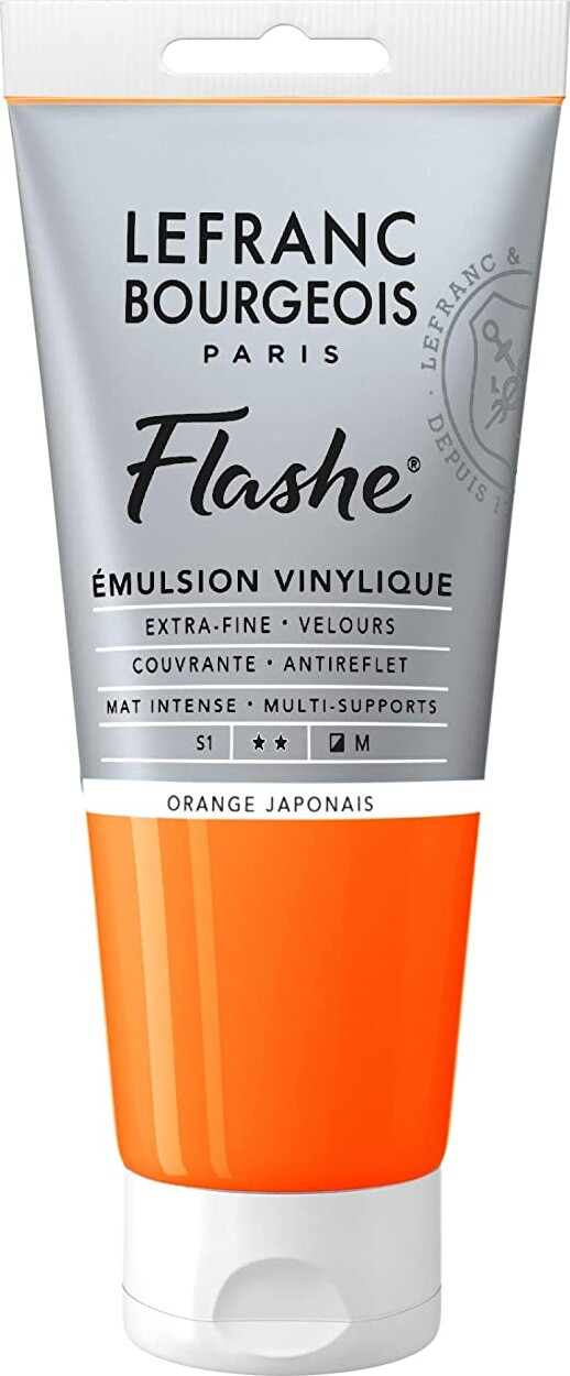 Lefranc & Bourgeois - Flashe Akrylmaling - Japanese Orange 80 Ml