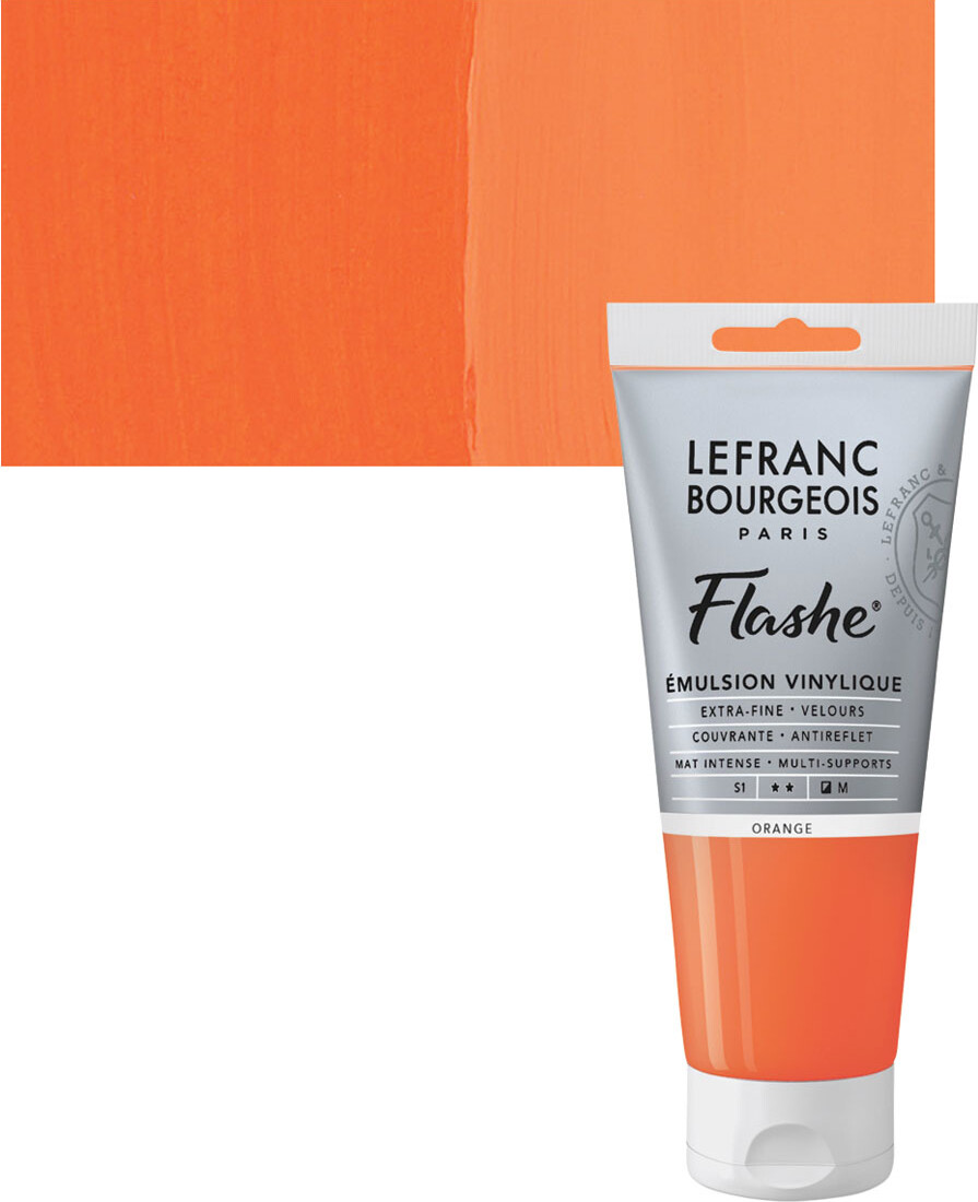 Billede af Lefranc & Bourgeois - Flashe Akrylmaling - Orange 80 Ml