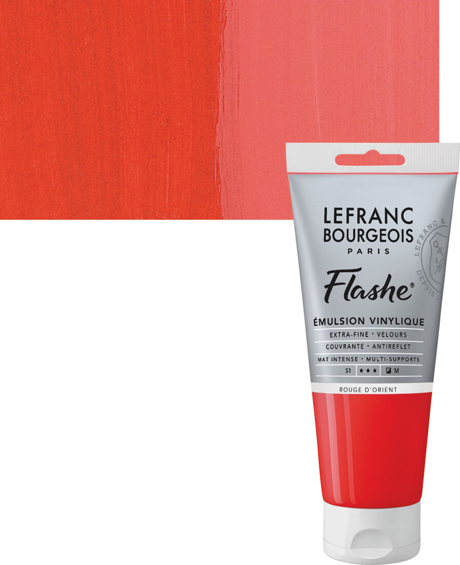 Billede af Lefranc & Bourgeois - Akrylmaling - Flashe - Oriental Red 80 Ml