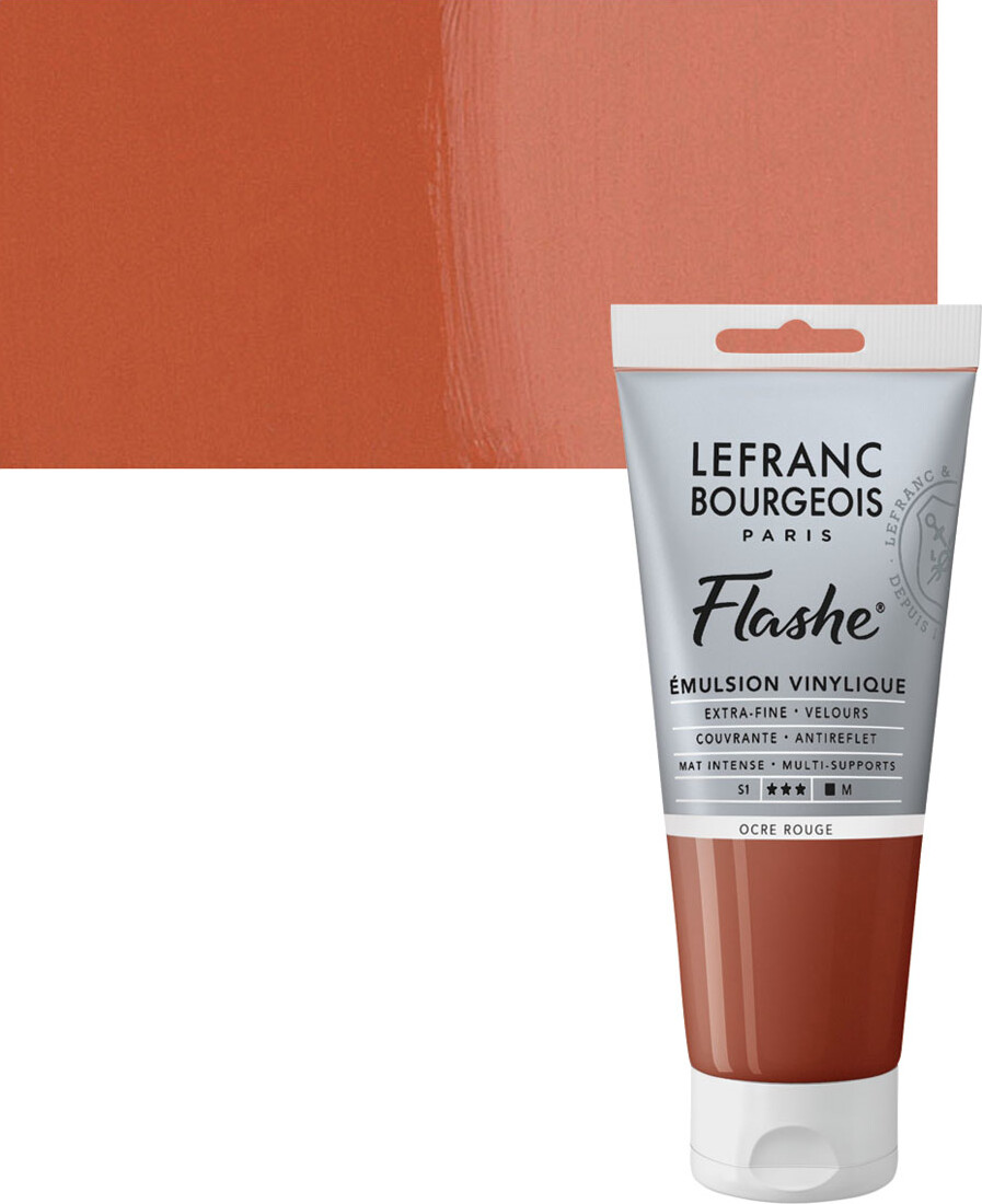 Lefranc & Bourgeois - Akrylmaling - Flashe - Red Ochre 80 Ml