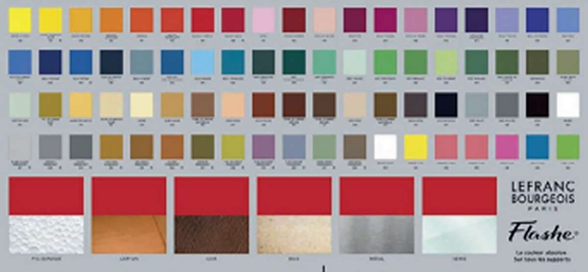 Lefranc Bourgeois - Flashe Acrylic Farvekort - Håndmalet