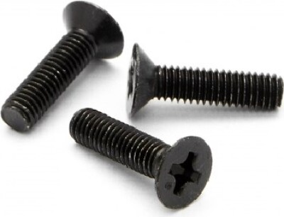 Flat Head Screw M3 X 12mm (6pcs) - Hpz528 - Hpi Racing