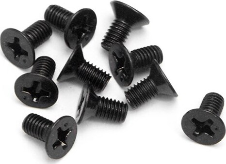 Flat Head Screw M3x6mm (10pcs) - Hpz525 - Hpi Racing