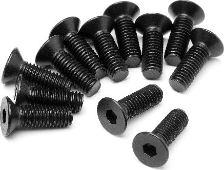 Se Flat Head Screw M5x15mm 12 Pcs - Mv24076 - Maverick Rc hos Gucca.dk