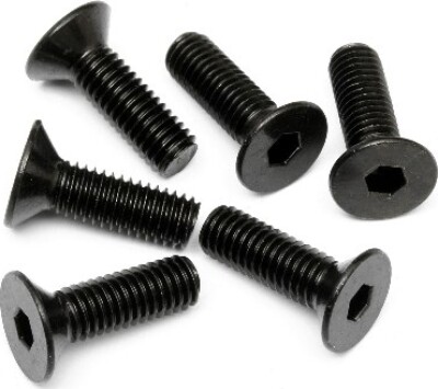 Flat Head Screw M5x16mm (hex Socket/6pcs) - Hp94730 - Hpi Racing