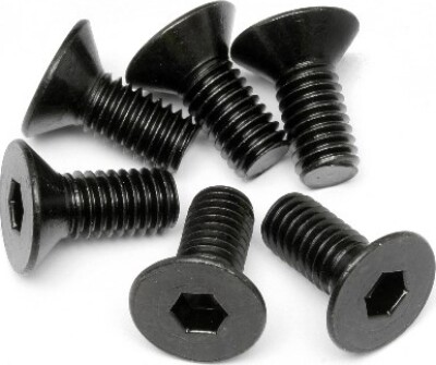 Flat Head Screw M6x14mm (hex Socket/6pcs) - Hp94879 - Hpi Racing