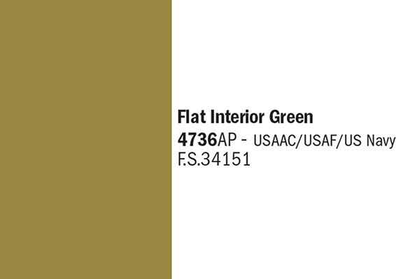 Italeri - Akryl Maling - Flat Interior Green - 4736ap