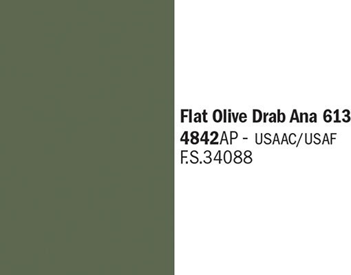 Billede af Flat Olive Drab Ana 613 - 4842ap - Italeri