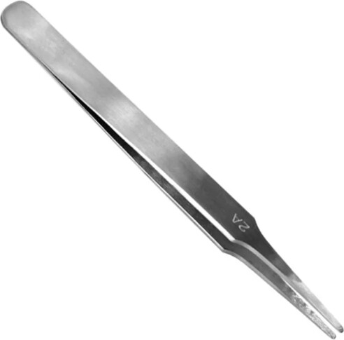 Vallejo - Hobby Pincet - Flad Afrundet - Rustfrit Stål - T12007