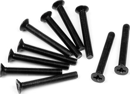 Flathead Screw M3x24mm (10pcs) - Hpz348 - Hpi Racing