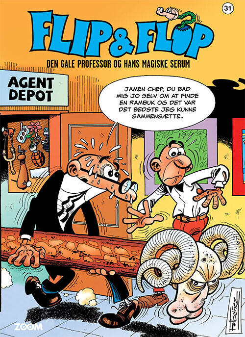 Flip & Flop 31: Den Gale Professor Og Hans Magiske Serum - F. Ibañez - Bog
