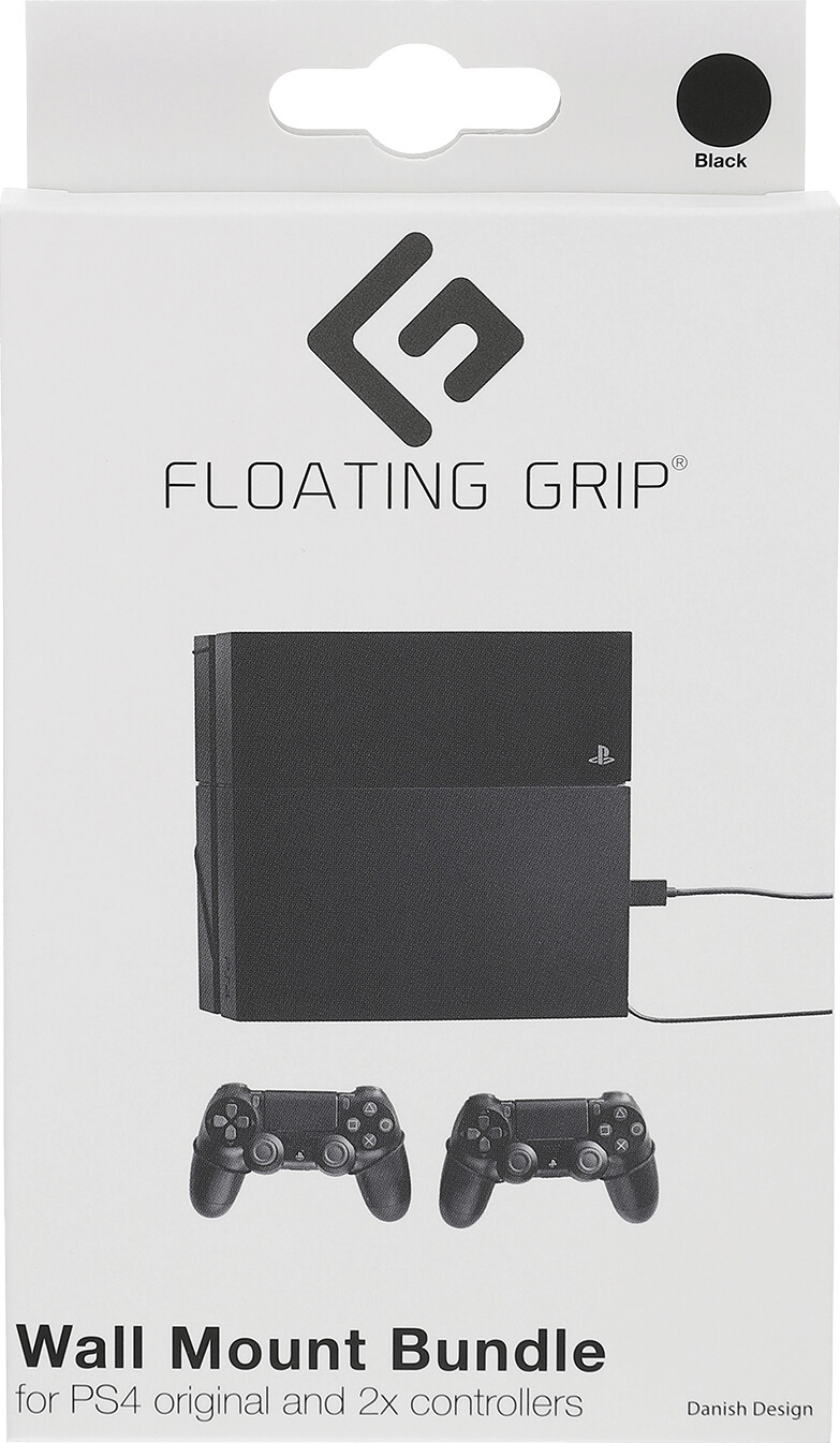 Floating Grip - Vægbeslag Til Playstation 4 Original Og Controllers - Sort