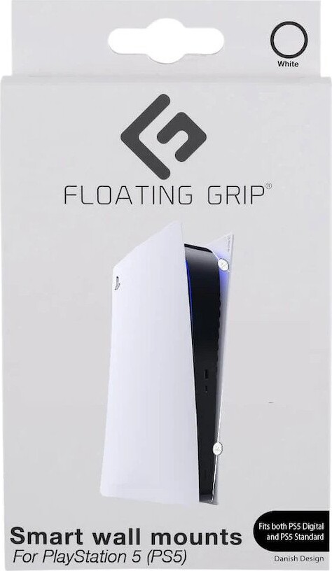 Floating Grip Wall Mount - Vægbeslag til PlayStation 5 - Hvid