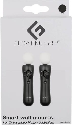 Floating Grip Playstation Move Controller Wall Mounts (black)