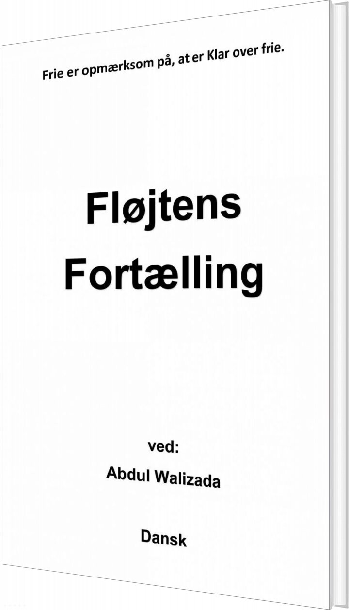 Fløjtens Fortælling - Abdul Mohammad Walizada - Bog