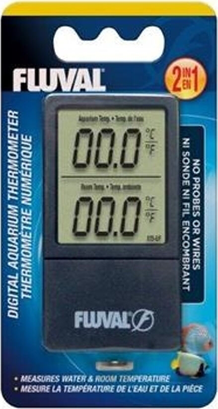 Fluval - 2-in-1 Digital Akvarie Termometer