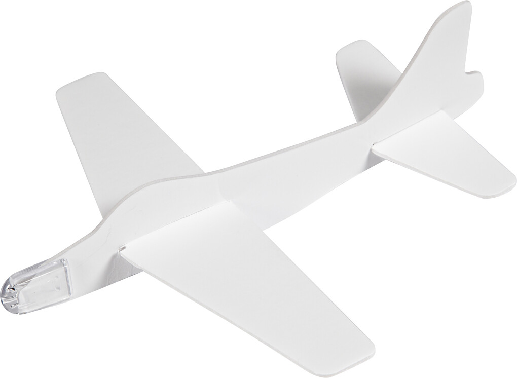 Flyvemaskiner - L 19 Cm - B 17,5 Cm - Hvid - 2 Stk. billede