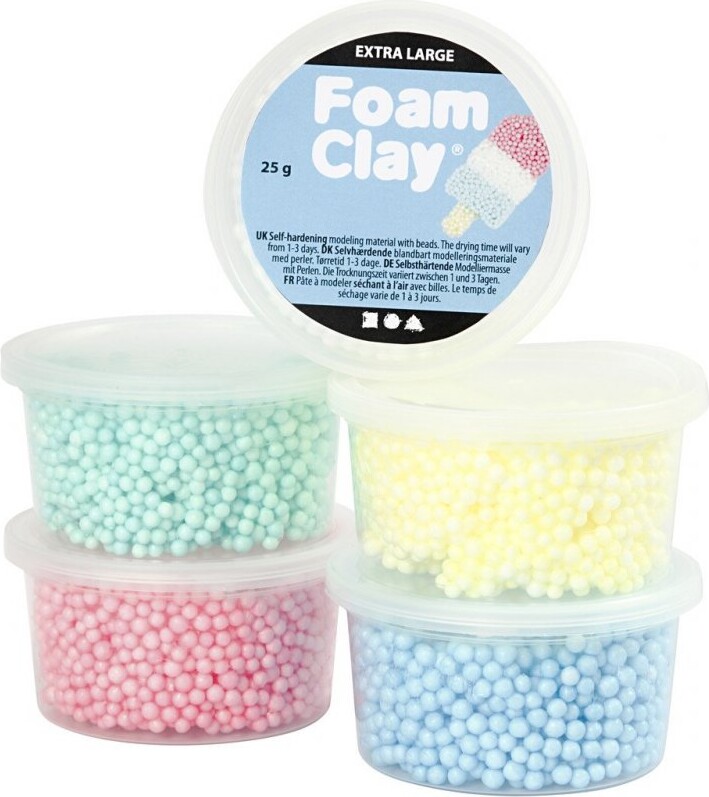 Se Foam Clay - Extra Stor - 5x25 G hos Gucca.dk