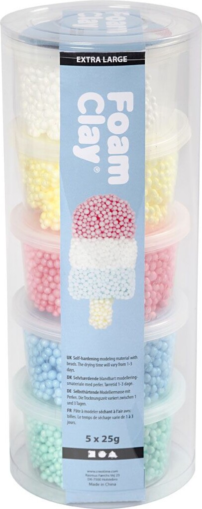 Foam Clay - Extra Stor - 5x25 G