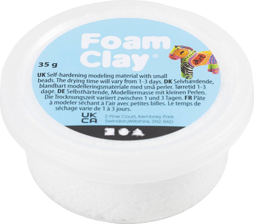 Foam Clay - Hvid - 35 G