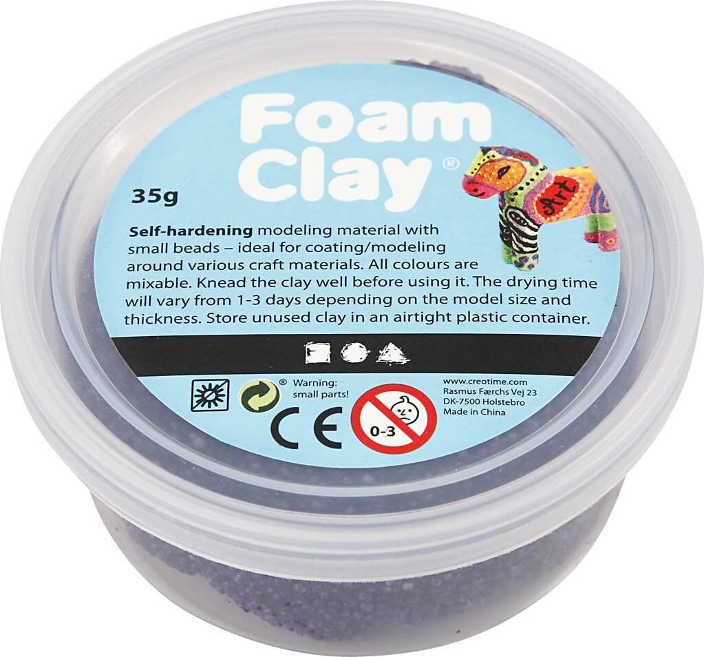 Billede af Foam Clay - Lilla - Modellervoks - 35 G