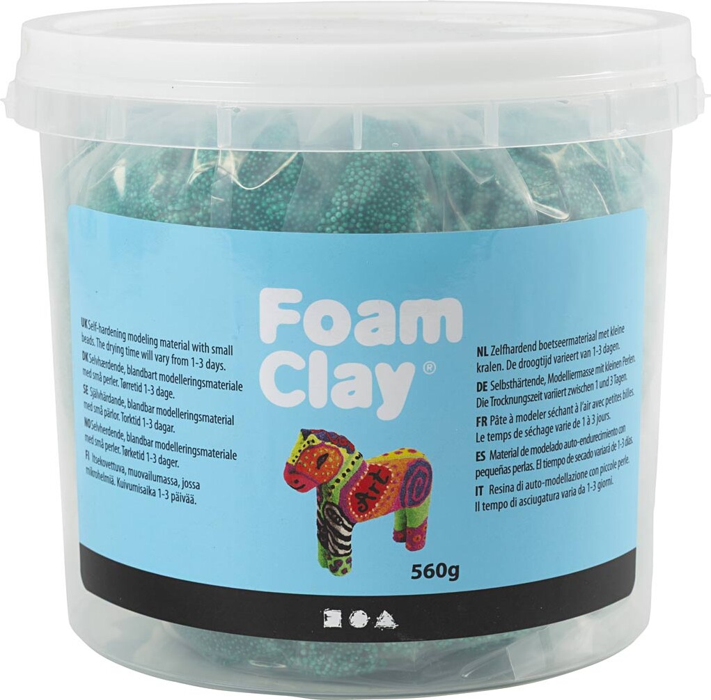Foam Clay - Mørk Grøn - 560 G/ 1 Spand