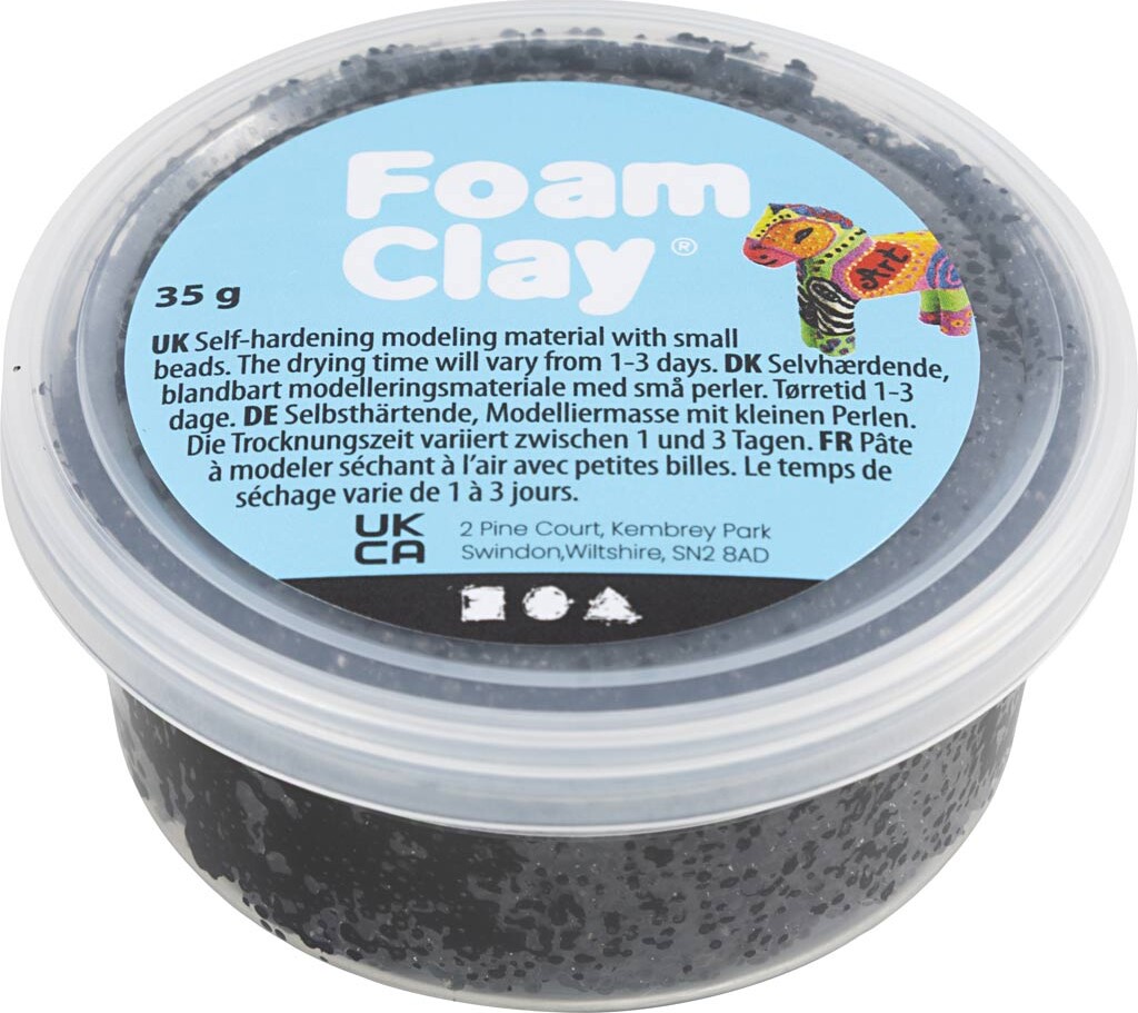 Foam Clay - Sort - 35 G