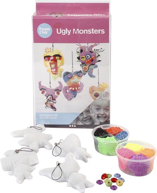 Billede af Foam Clay - Ugly Monsters Modellervoks Diy Sæt