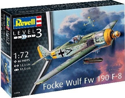 Se Revell - Focke Wulf Fw190 F-8 Fly Byggesæt - 1:72 - Level 3 - 03898 hos Gucca.dk