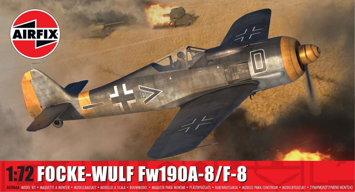 Airfix - Focke-wulf Fw190a-8/f-8 Fly Byggesæt - 1:72 - A02066a