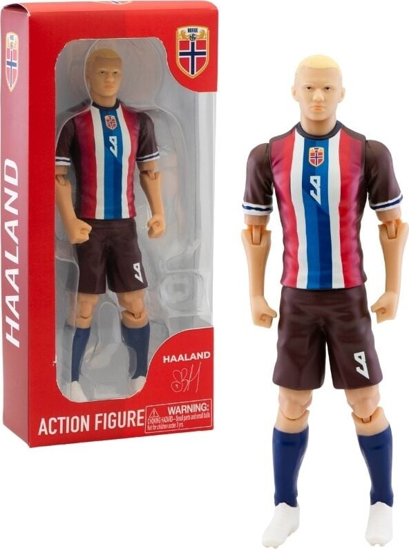 Fodboldfigur - Haaland Norge, 20 Cm