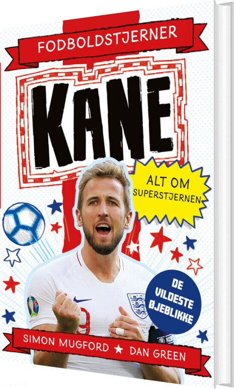 Fodboldstjerner - Kane - Alt Om Superstjernen (de Vildeste øjeblikke) - Simon Mugford - Bog