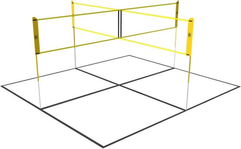 Fodbold Volley Net Til 4 Personer - 400 X 400 Cm - Umbro