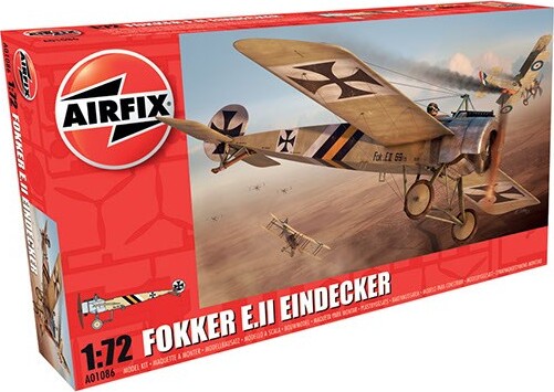 Airfix - Fokker E.ii Eindecker Model Fly Byggesæt - 1:72 - A01086