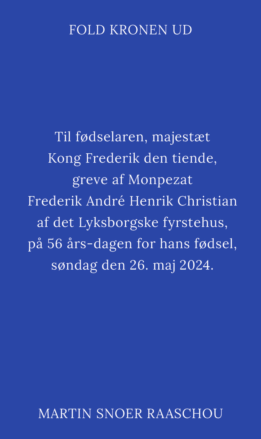 Fold Kronen Ud - Martin Snoer Raaschou - Bog