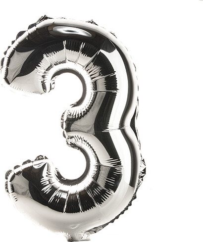 Folieballon 35 Cm Sølv 3 - Scanseason
