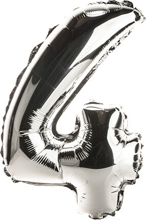 Folieballon 35 Cm Sølv 4 - Scanseason