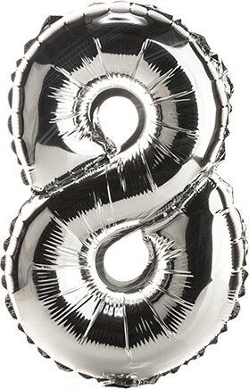 Folieballon 35 Cm Sølv 8 - Scanseason