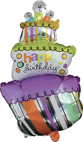 Folieballon 48 X 87 Cm - Lagkage - Scanseason