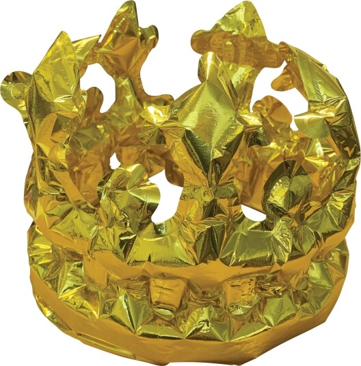 Folieballon Krone - Guld - Scanseason