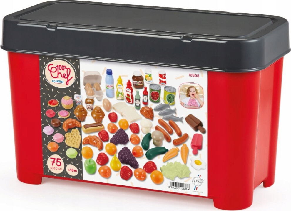 Legemad Sæt I 75 Dele - Ecoiffier 100% Chef