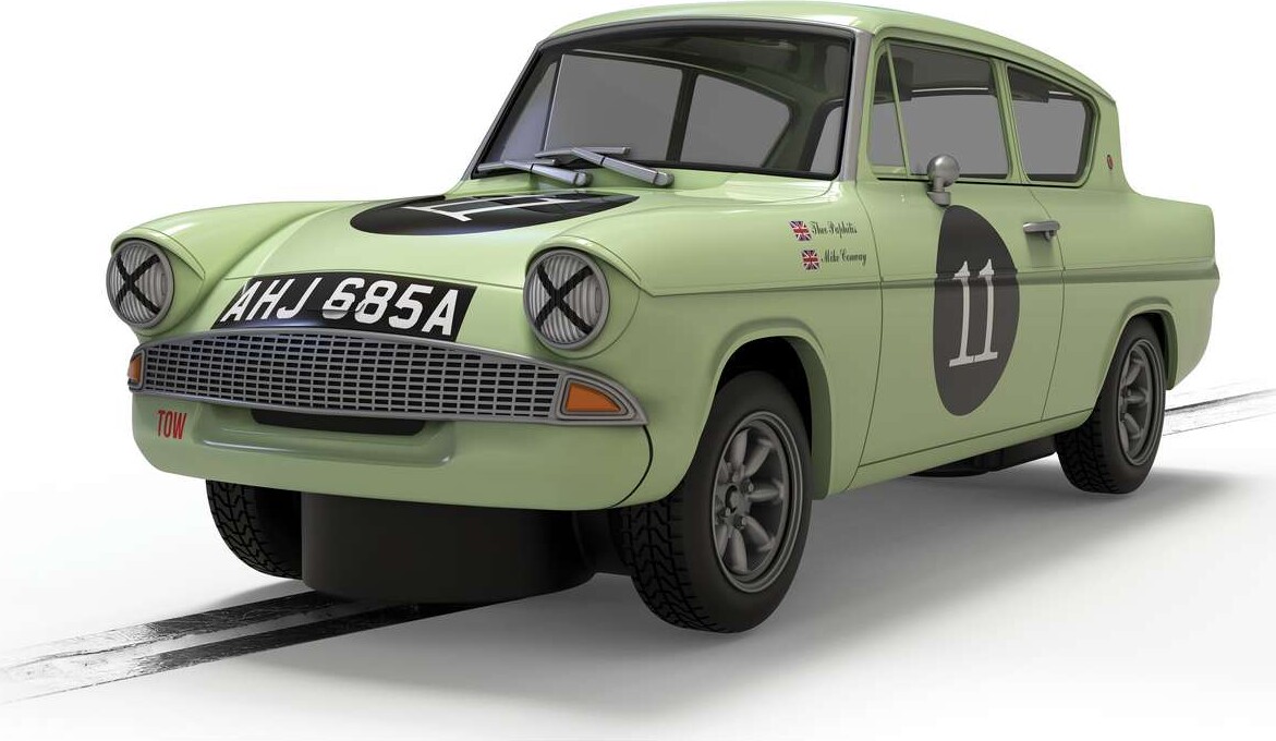 Scalextric - C4617 - Ford Anglia 105e Theo Paphitis Bil - 1:32