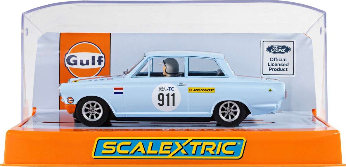 Scalextric C4669 - Ford Lotus Cortina Bil - Gulf Edition - 1:32