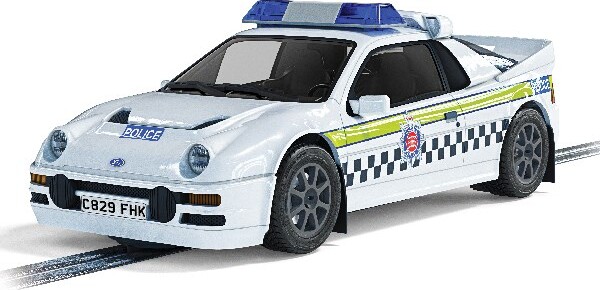 Se Scalextric Bil - Ford Rs200 - Police Edition 1:32 - C4341 hos Gucca.dk
